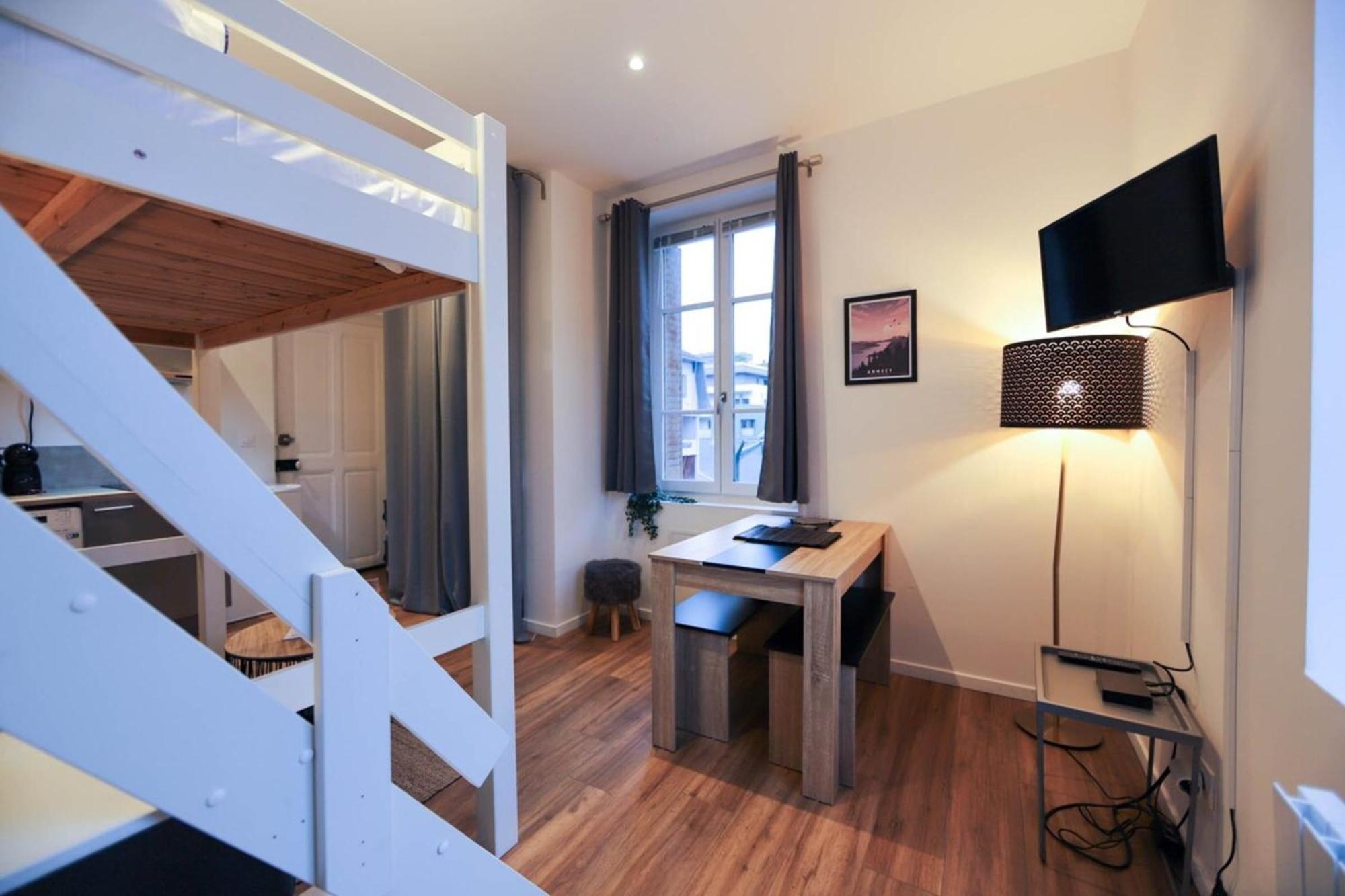 안시 Le Petit Plus - Studio Confortable Avec Parking 아파트 외부 사진